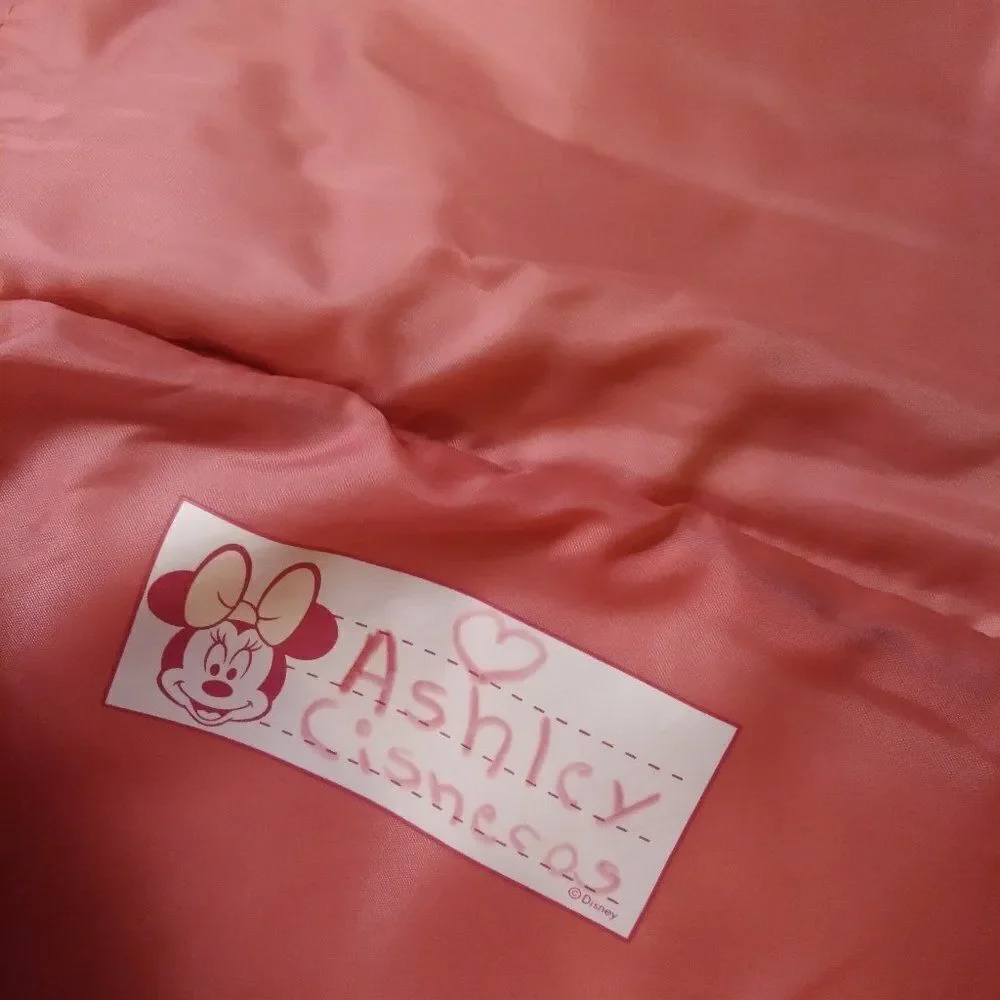 Disney Store Minnie Mouse Fuzzy Pink Backpack